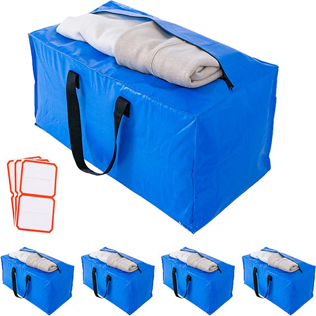 Wholesale Extra Large Heavy Duty Polypropylene Pp Woven Moving Storage Bags  With Zippers Manufacturer and Supplier