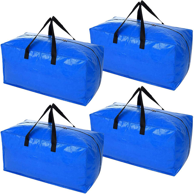 Wholesale Extra Large Heavy Duty Polypropylene Pp Woven Moving Storage Bags  With Zippers Manufacturer and Supplier